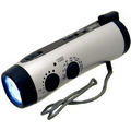 Emergency Hand Crank Dynamo 5-LED Flashlight with AM/FM radio